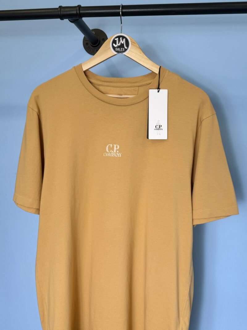 BNWT Large C.P. Company Light Apricot Orange Graphic Print T-Shirt - Image 3