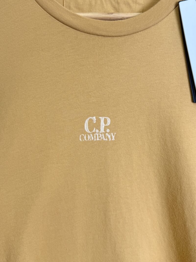 BNWT Large C.P. Company Light Apricot Orange Graphic Print T-Shirt - Image 5