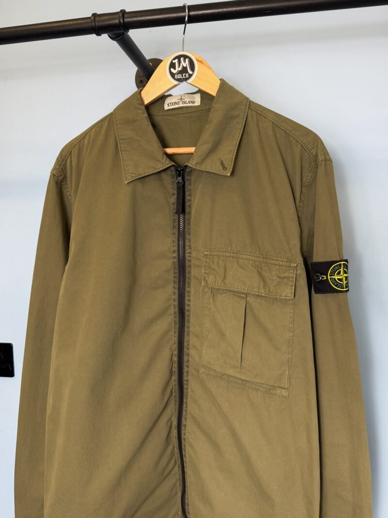Alternative view of XL Stone Island Khaki Green Overshirt Jacket