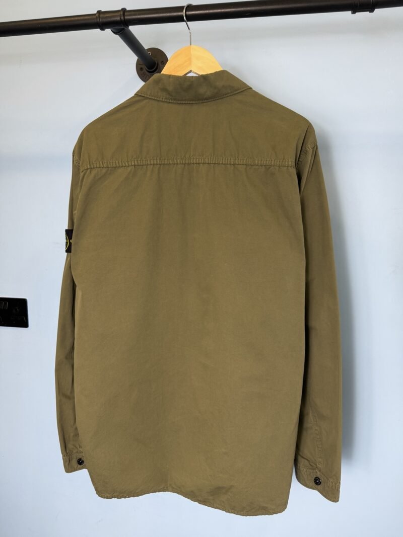 XL Stone Island Khaki Green Overshirt Jacket - Image 3