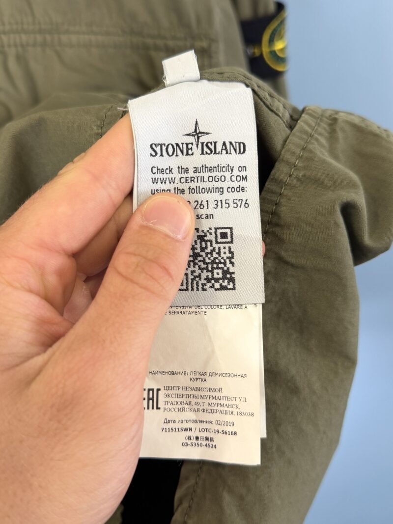 XL Stone Island Khaki Green Overshirt Jacket - Image 4