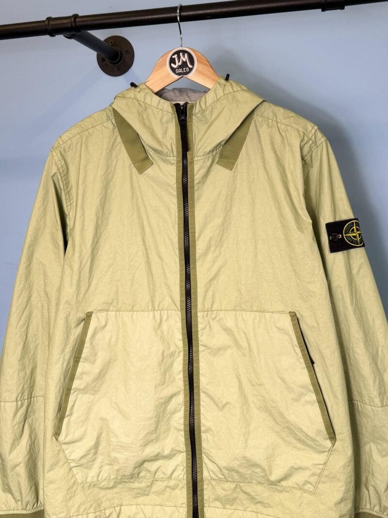 Alternative view of Large Stone Island Light Green Membrana 3L TC Lightweight Jacket