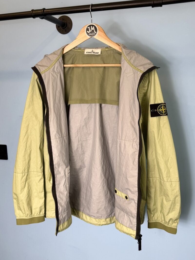 Large Stone Island Light Green Membrana 3L TC Lightweight Jacket - Image 3
