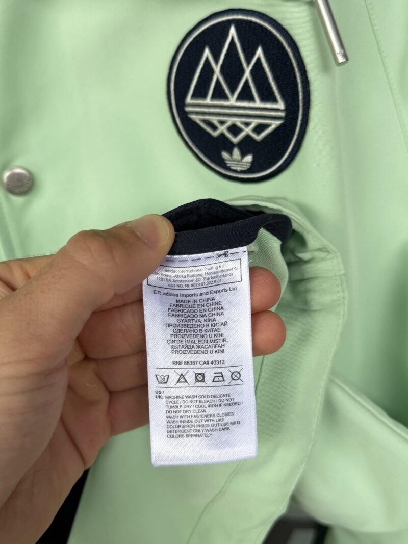 Large Adidas Spezial Livesey Mint Green Lightweight Jacket Gerry Cinnamon - Image 6