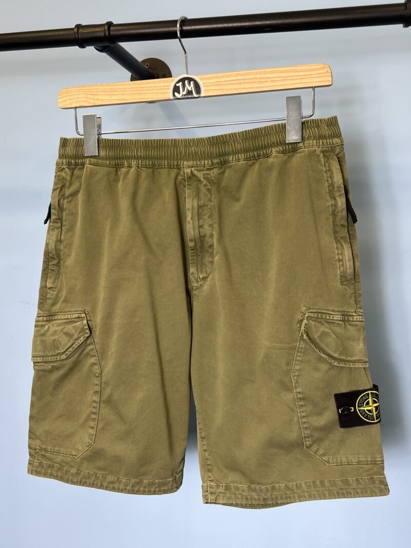 32W Stone Island Green Old Dye Cargo Shorts Medium Large