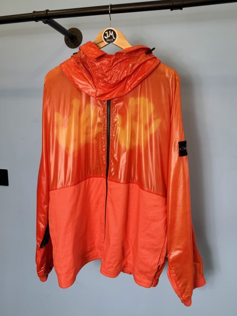 XXL Stone Island Orange Yellow Heat Reactive Lamy with Cotton Linen Tela Jacket