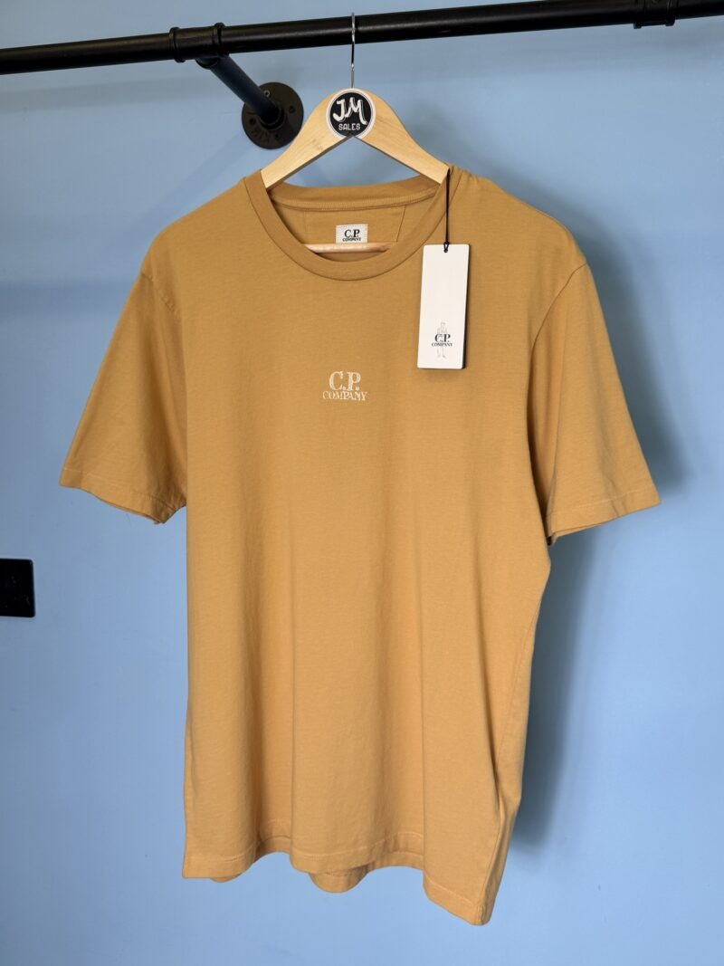 BNWT Medium C.P. Company Light Apricot Orange Graphic Print T-Shirt