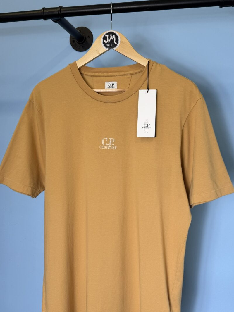 BNWT Medium C.P. Company Light Apricot Orange Graphic Print T-Shirt - Image 3