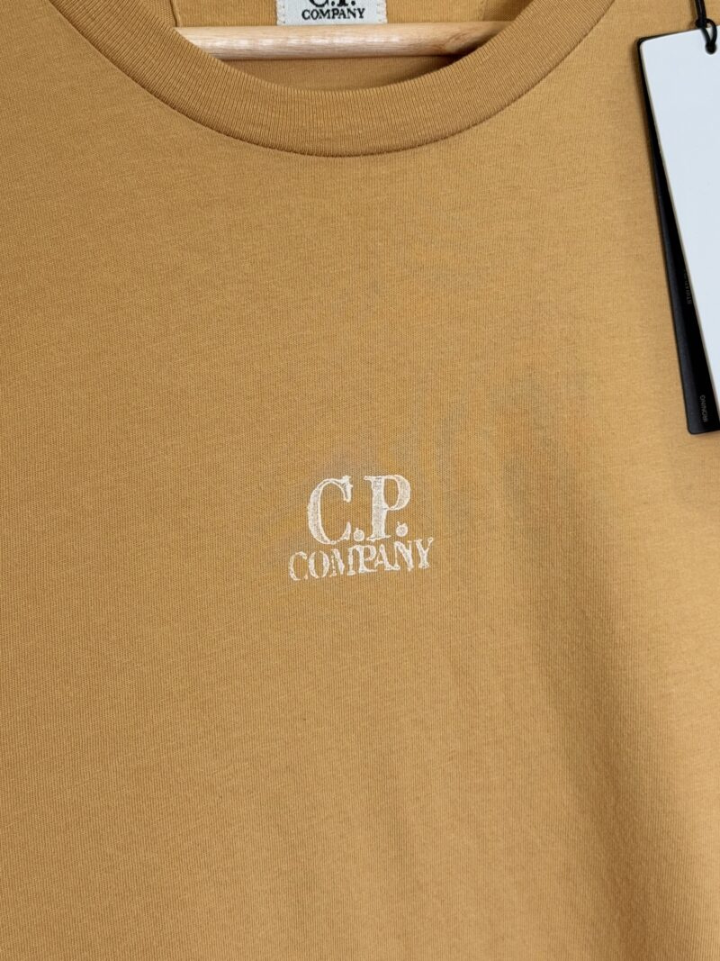 BNWT Medium C.P. Company Light Apricot Orange Graphic Print T-Shirt - Image 5