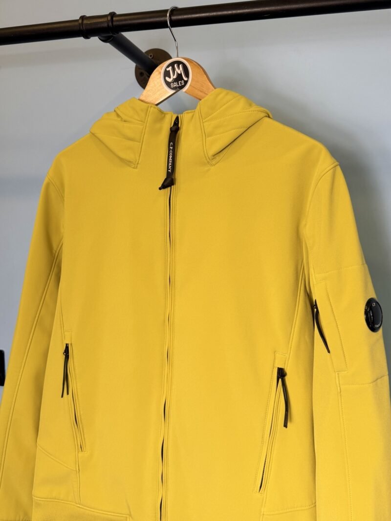 Alternative view of Medium C.P. Company Mustard Yellow Fleece Lined Soft Shell Jacket