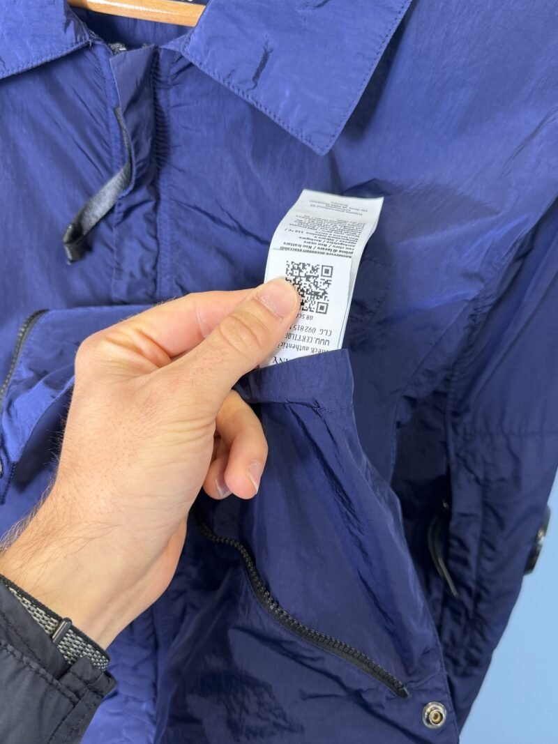 Large C.P. Company Blue Chrome Overshirt Jacket - Image 4