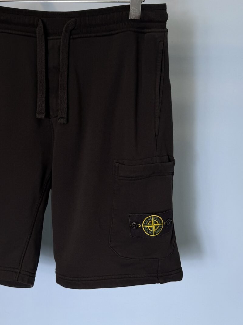 Alternative view of XL Stone Island Black Cargo Jogger Shorts