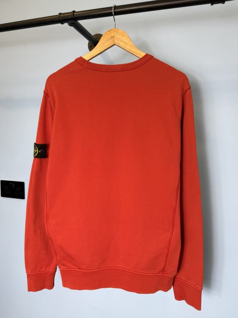 Large Stone Island Red Crewneck Sweatshirt Jumper - Image 3