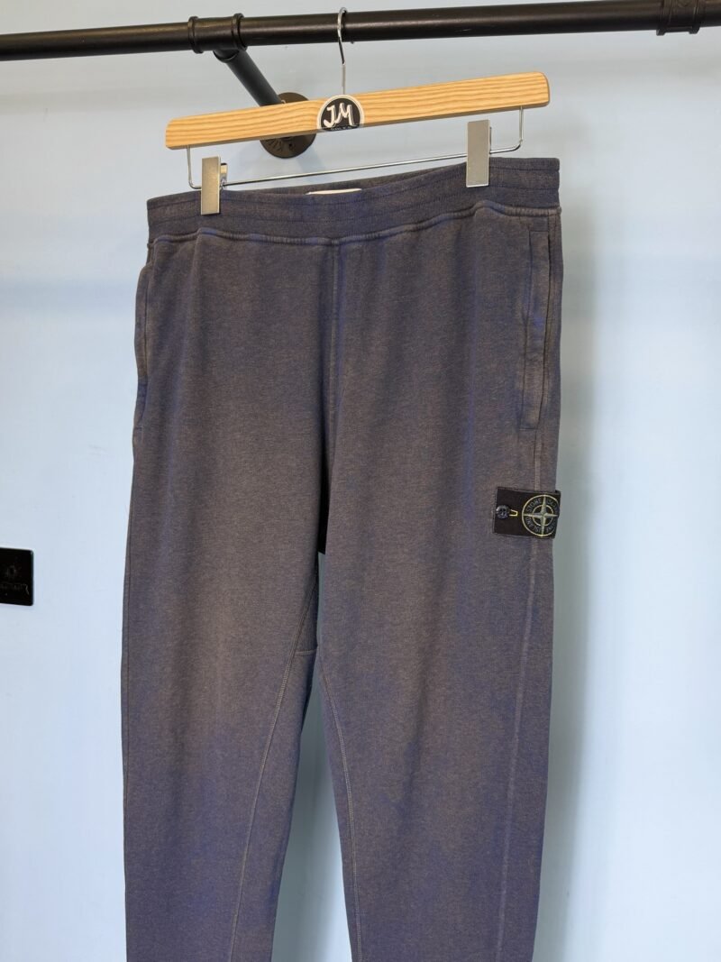 Alternative view of Large Stone Island Grey Blue Dust Joggers Jogging Bottoms 34W