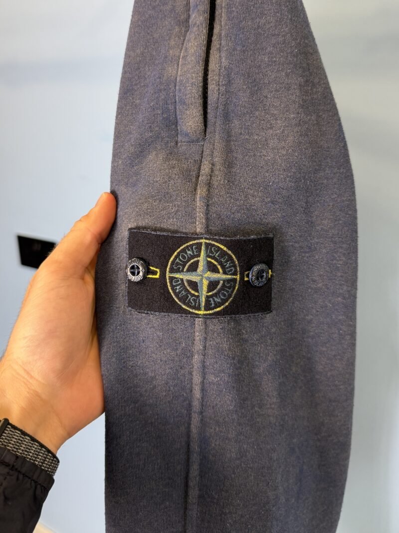 Large Stone Island Grey Blue Dust Joggers Jogging Bottoms 34W - Image 3