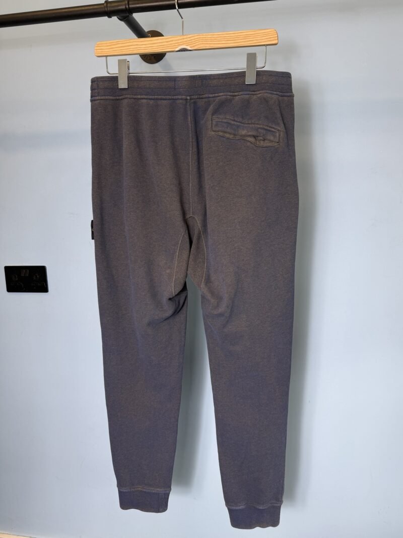 Large Stone Island Grey Blue Dust Joggers Jogging Bottoms 34W - Image 4