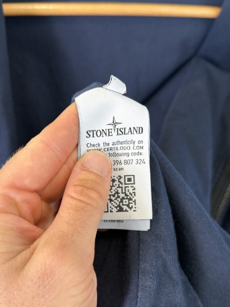 Large Stone Island Navy Blue Nylon Metal Lined Overshirt Jacket - Image 5