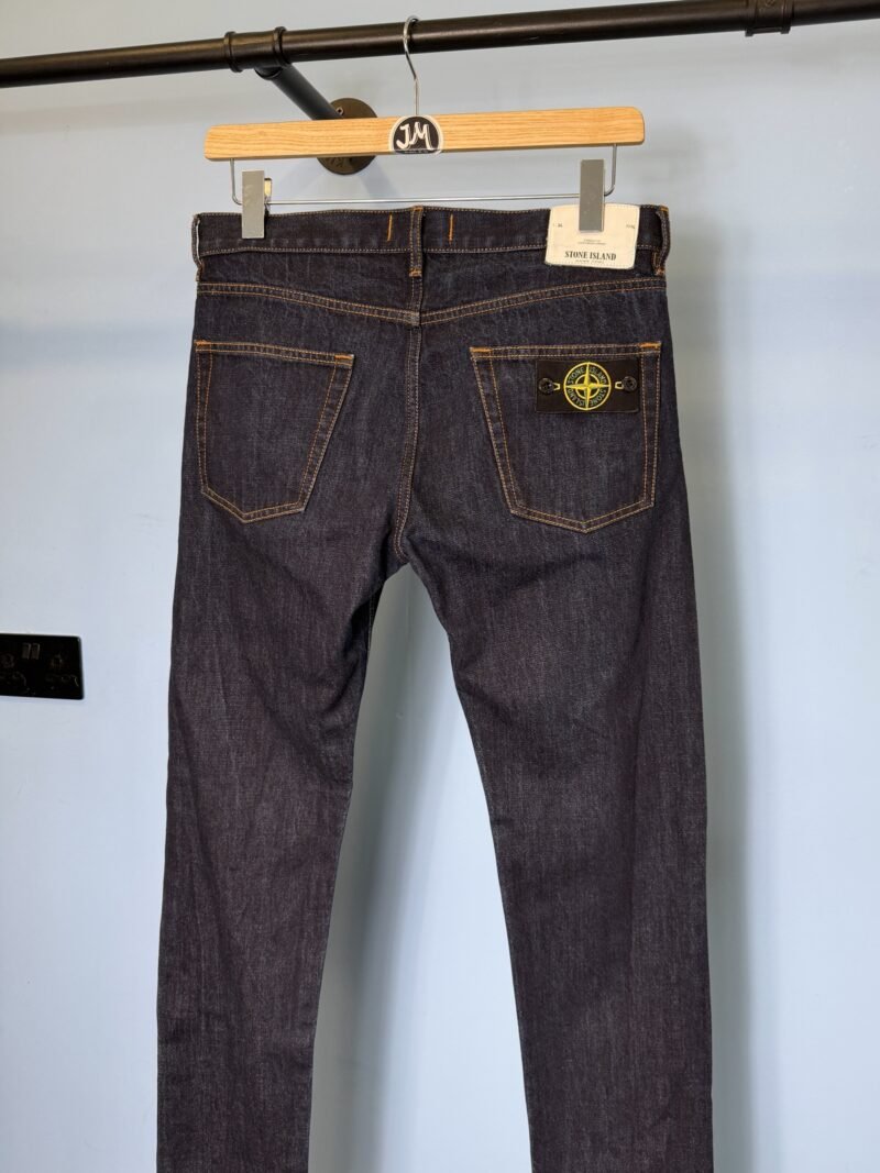 Alternative view of 32W 34L Stone Island Dark Blue Slim Fit Jeans Medium