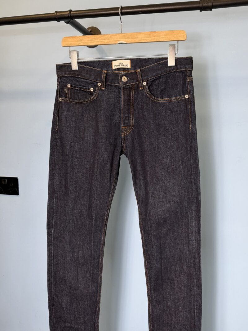 32W 34L Stone Island Dark Blue Slim Fit Jeans Medium - Image 4