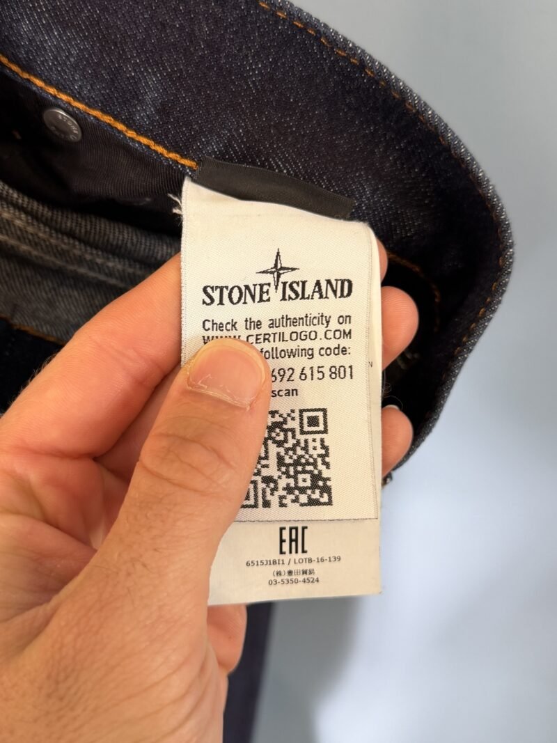 32W 34L Stone Island Dark Blue Slim Fit Jeans Medium - Image 5