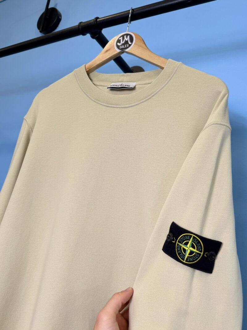 3XL Stone Island Beige Crewneck Sweatshirt Jumper - Image 3