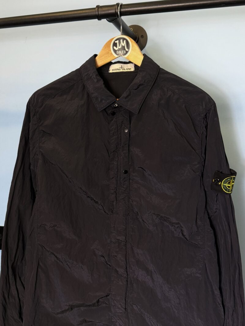 Alternative view of Medium Stone Island Navy Blue Nylon Metal Lightweight Overshirt Jacket