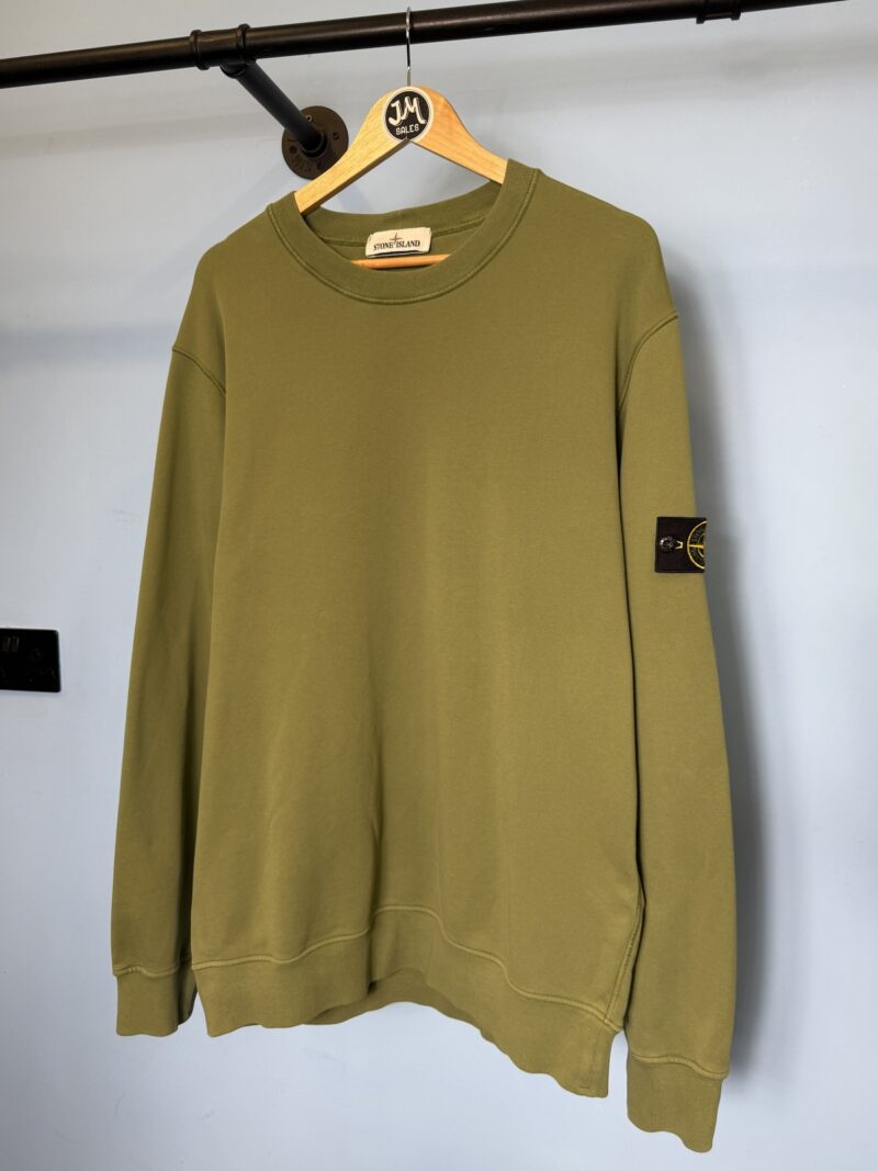 XXL Stone Island Olive Green Crewneck Sweatshirt Jumper