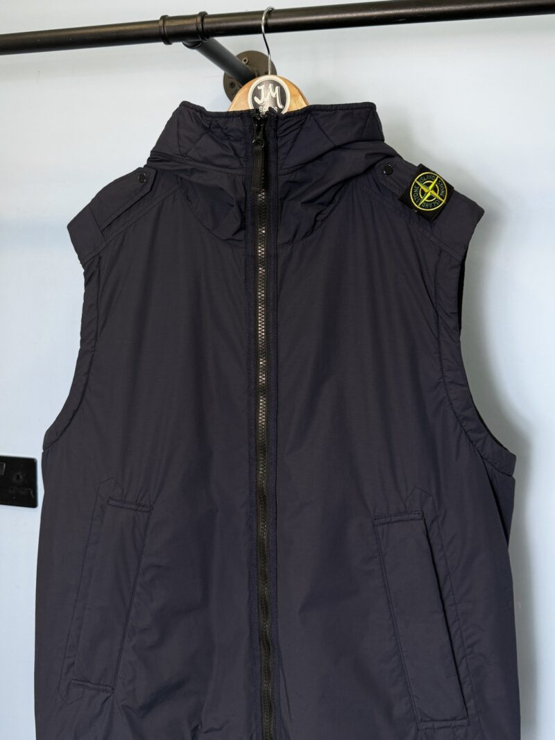 XXL Stone Island Navy Blue Naslan Light Watro TC Primaloft Jacket / Gilet - Image 4