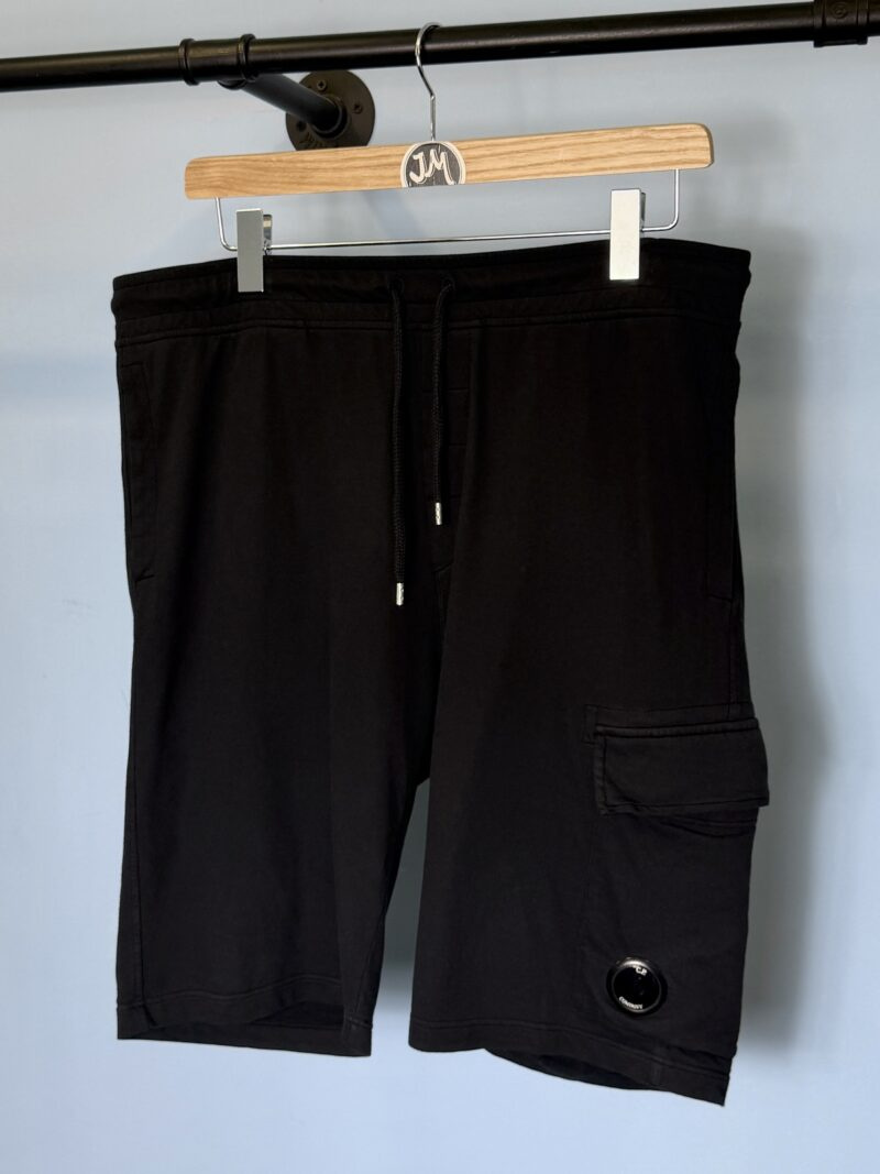 Alternative view of XXL C.P. Company Black Cargo Jogger Shorts 38W 40W