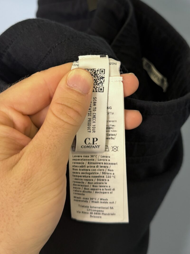 XXL C.P. Company Black Cargo Jogger Shorts 38W 40W - Image 5