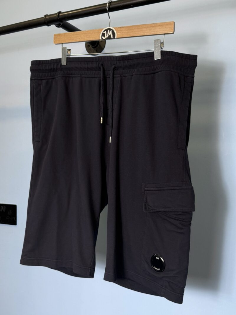 XXL C.P. Company Navy Blue Cargo Jogger Shorts 38W