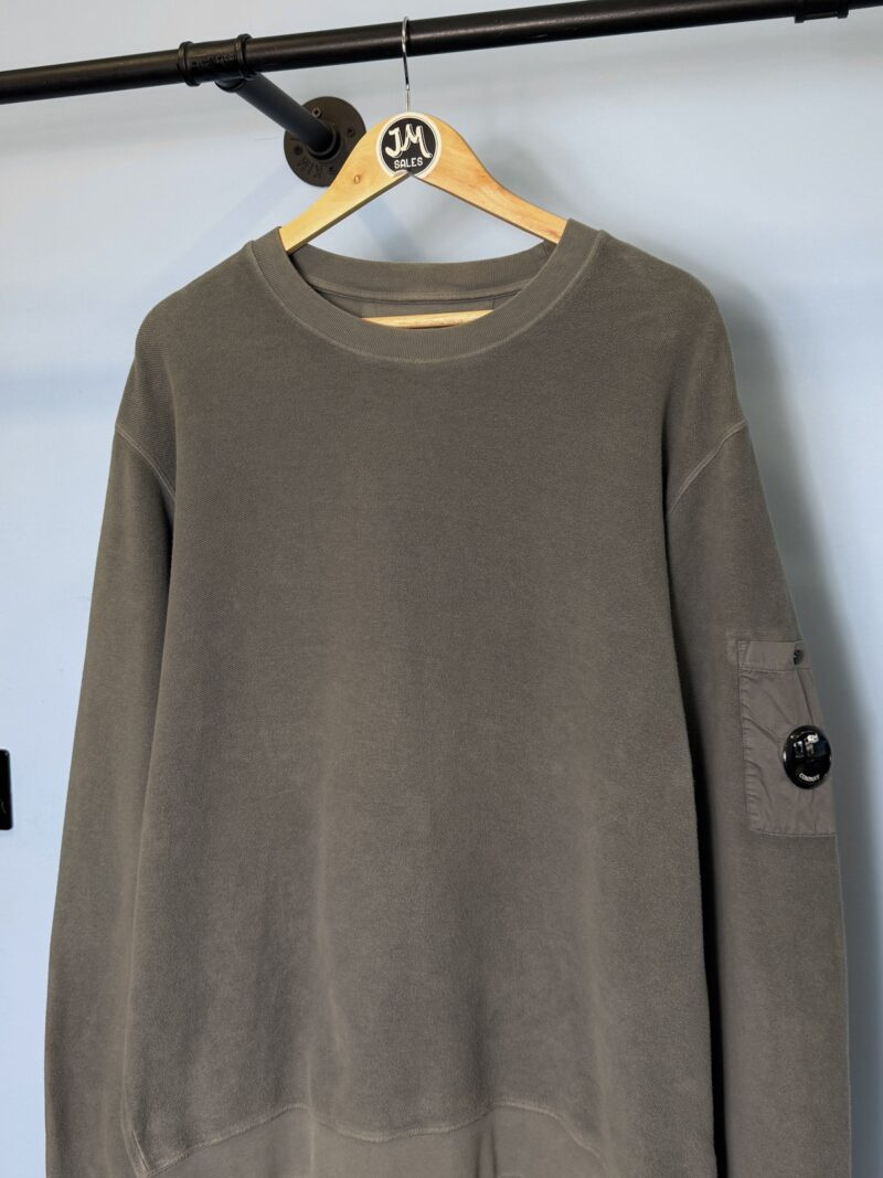 Alternative view of XXL C.P. Company Grey Polar Fleece Crewneck Sweatshirt Jumper