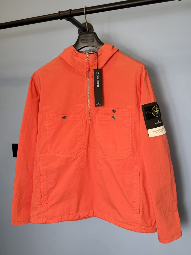 BNWT Large Stone Island Orange Pink Mil Spec Stretch Ripstop TC Smock RARE