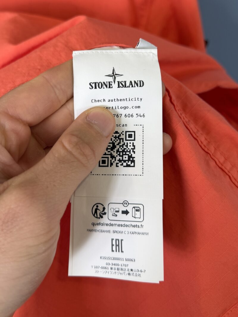 BNWT Large Stone Island Orange Pink Mil Spec Stretch Ripstop TC Smock RARE - Image 6