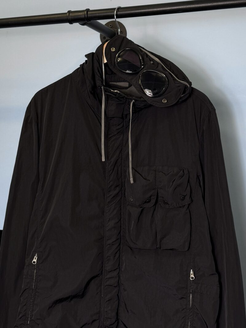 Alternative view of Large C.P. Company Black Chrome Lightweight Goggle Jacket