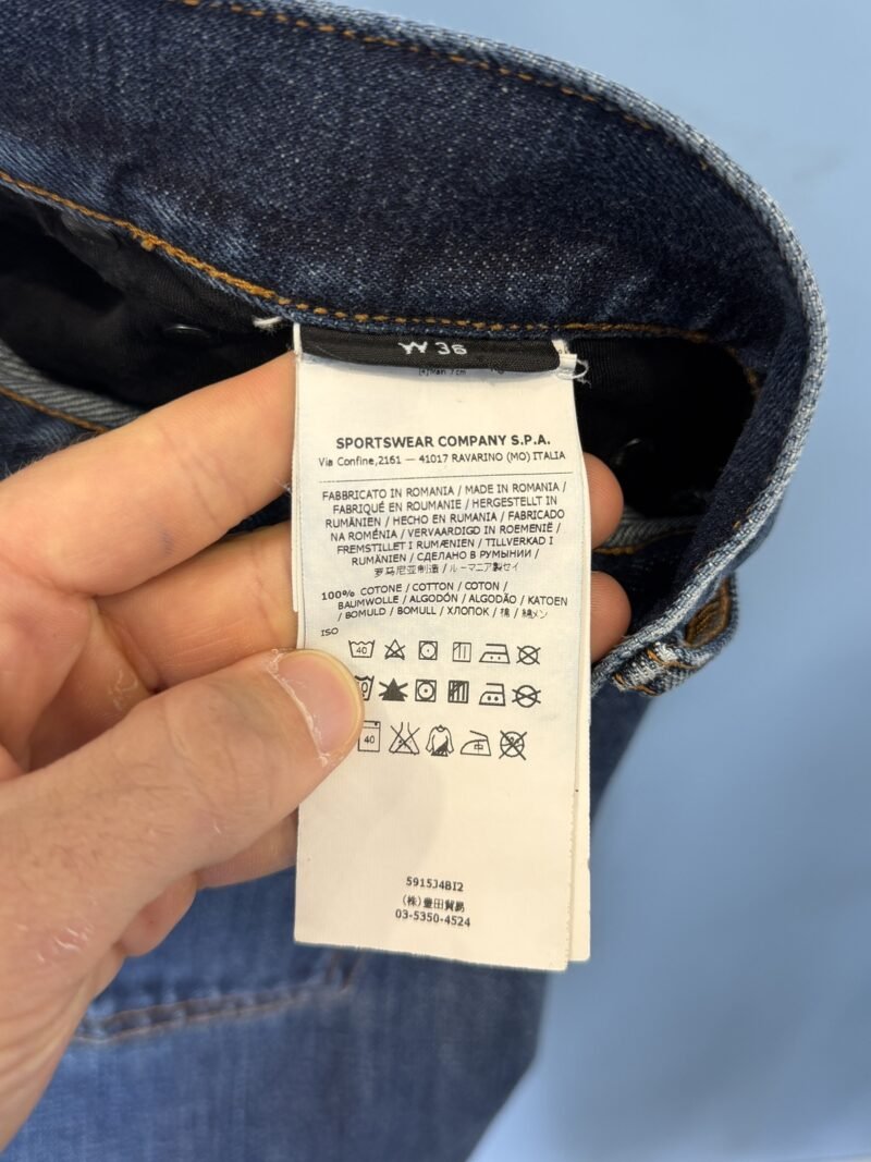 36W 32L Stone Island Blue Regular Tapered Fit Jeans XL - Image 5