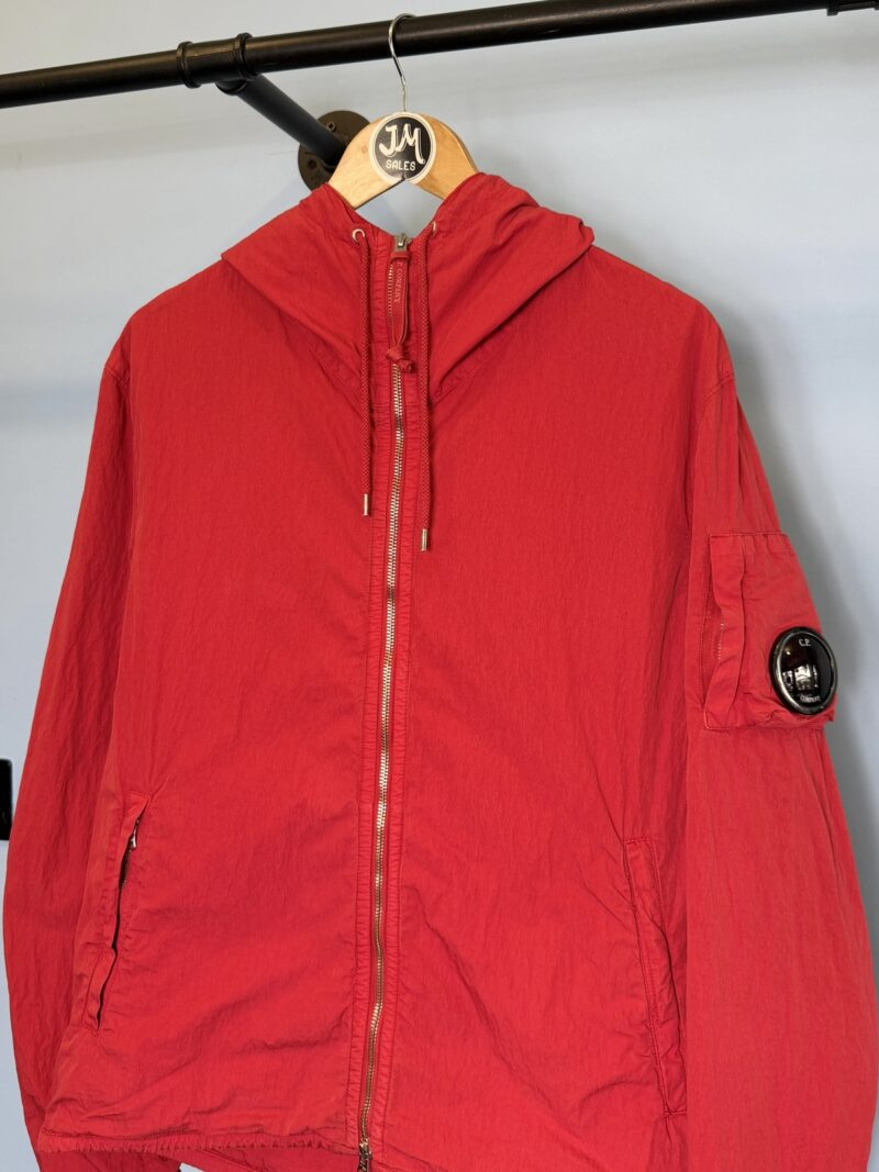 Alternative view of Large C.P. Company Red 50 Fili Big Lens Lightweight Windbreaker Jacket