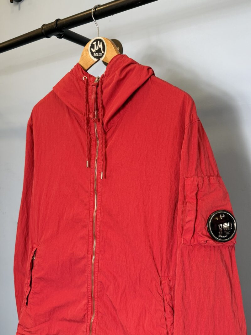 Large C.P. Company Red 50 Fili Big Lens Lightweight Windbreaker Jacket - Image 3