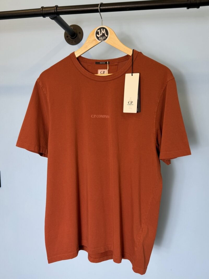 BNWT Medium C.P. Company Rust Orange Resist Dyed T-Shirt