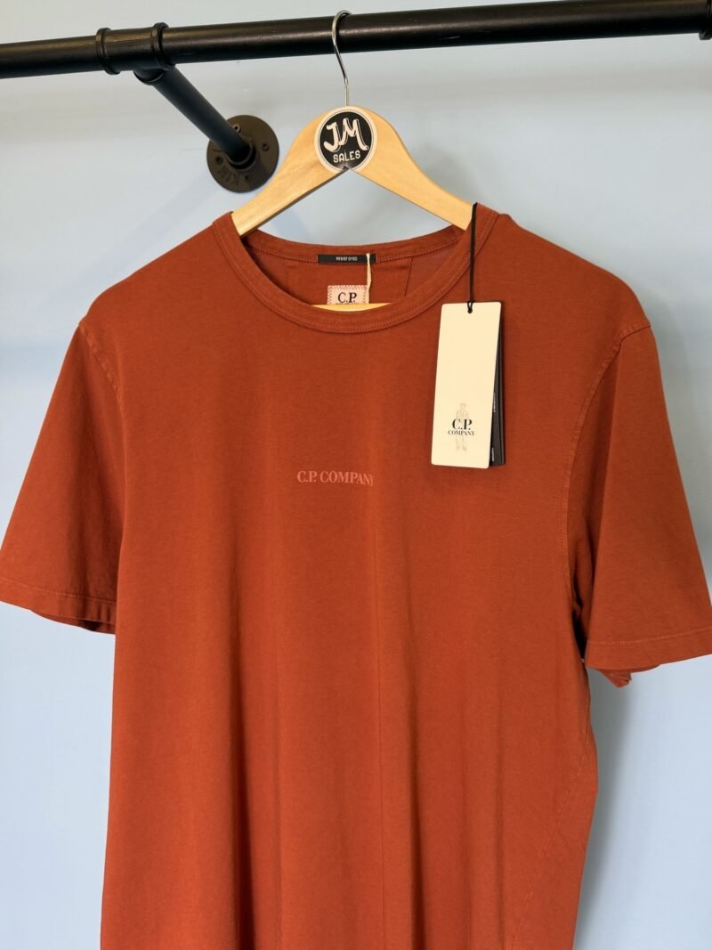 Alternative view of BNWT Medium C.P. Company Rust Orange Resist Dyed T-Shirt