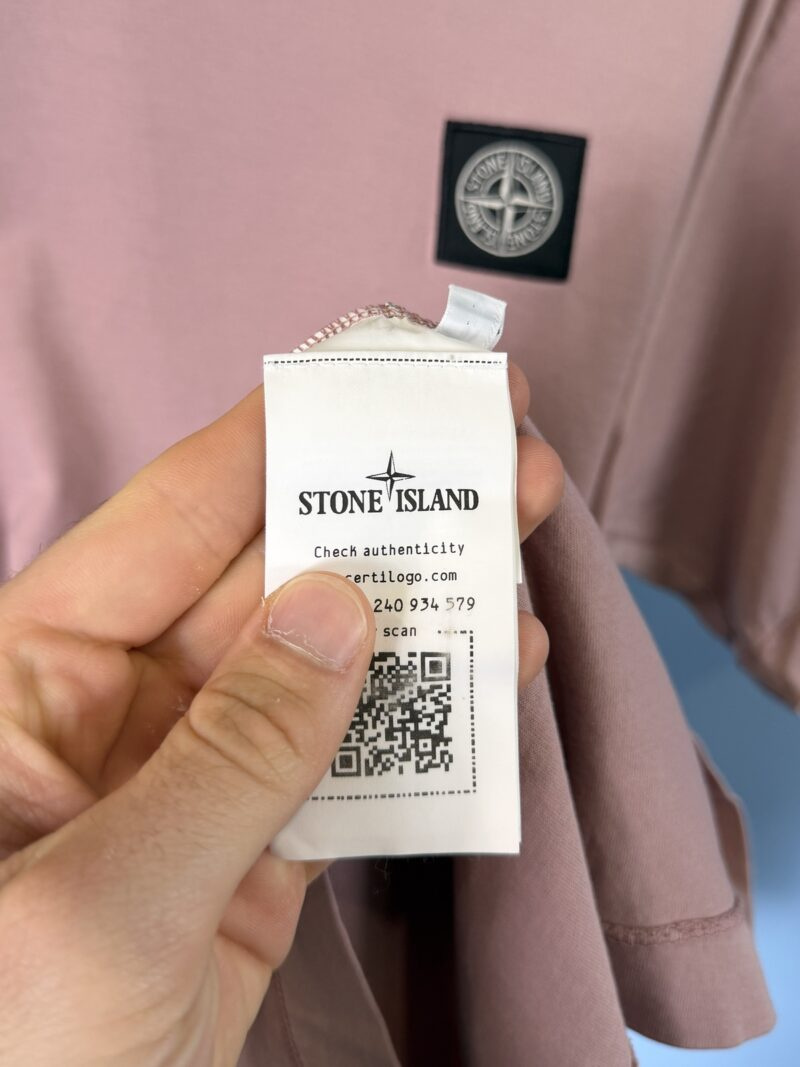 Medium Stone Island Dusty Pink T-Shirt - Image 3