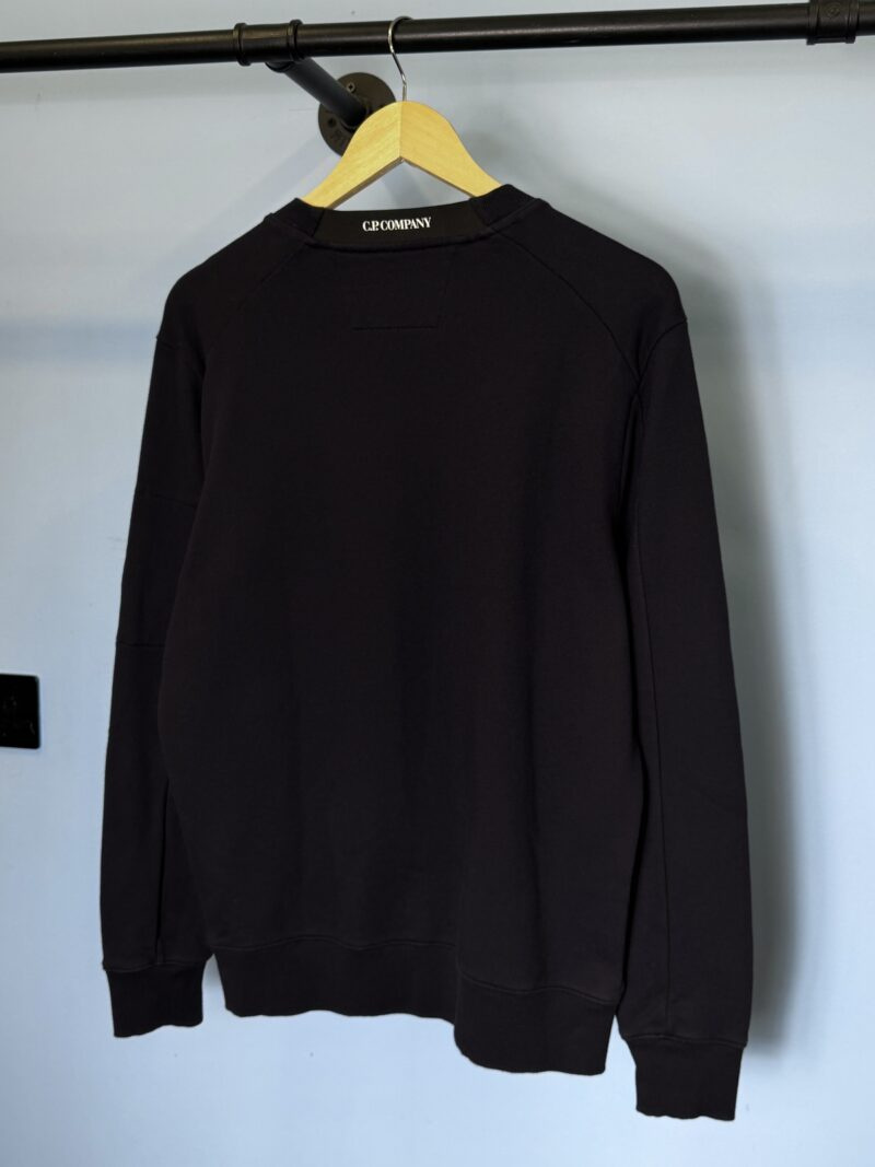 Medium C.P. Company Navy Blue Crewneck Sweatshirt Jumper - Image 3