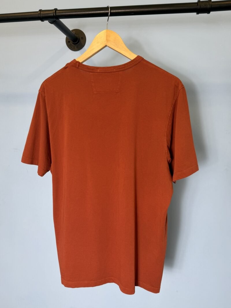 BNWT Medium C.P. Company Rust Orange Resist Dyed T-Shirt - Image 4