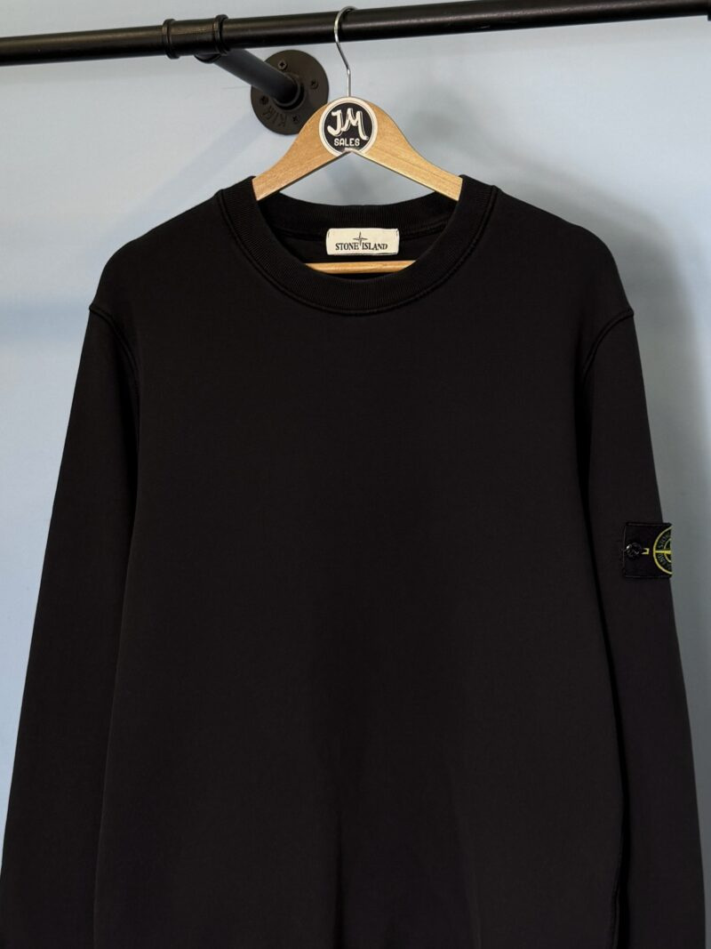 Alternative view of Large Stone Island Black Crewneck Sweatshirt Jumper