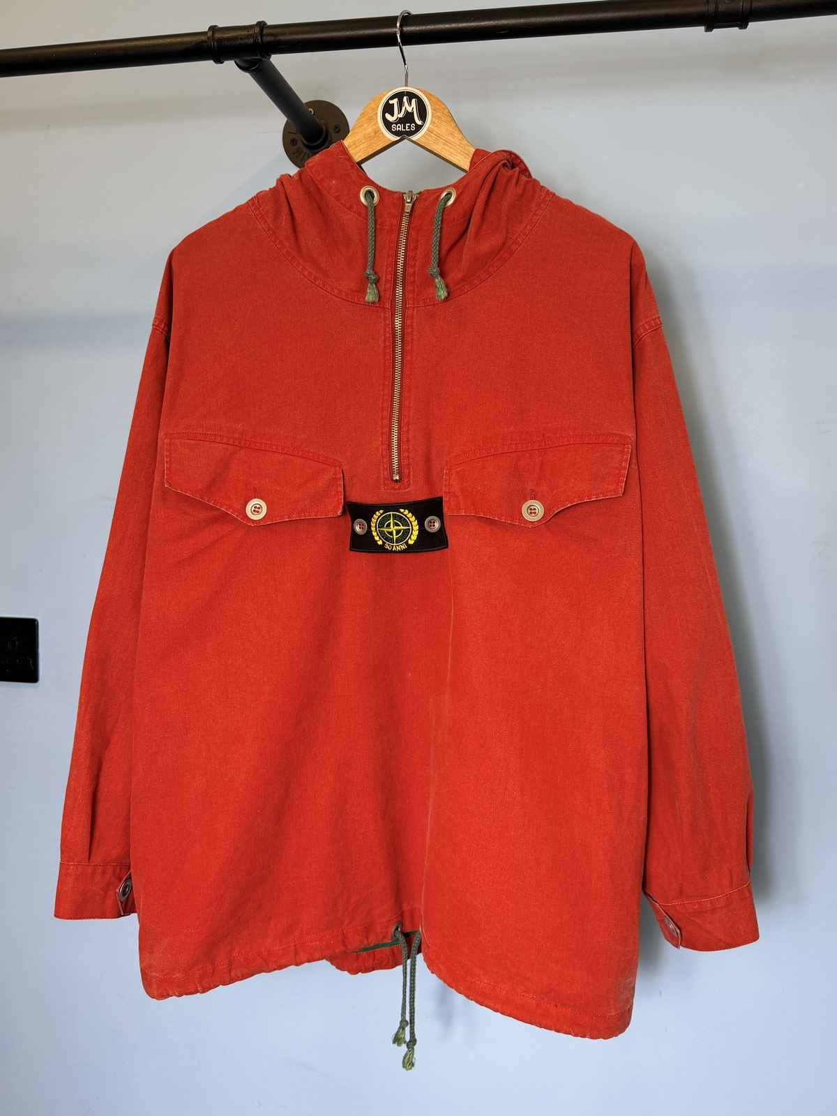 XL Stone Island Red Green 30th Anniversary 2012 Tela Stella Smock Jacket
