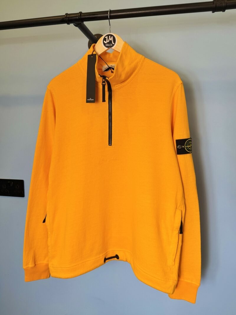 BNWT Medium Stone Island 40th Anniversary Orange Quarter Zip Sweatshirt Jumper