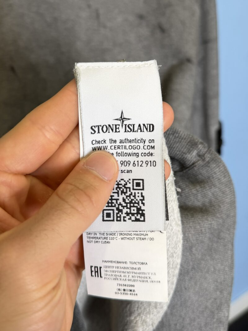 XL Stone Island Grey Dust Crewneck Sweatshirt Jumper - Image 5