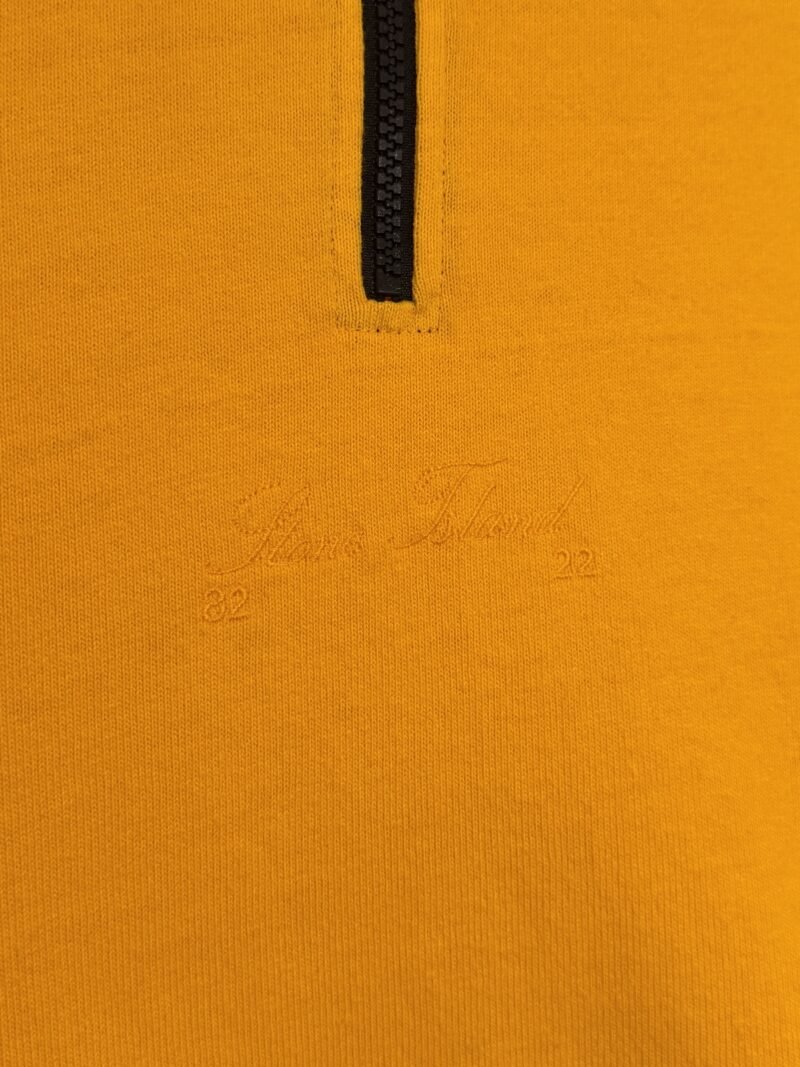 BNWT Medium Stone Island 40th Anniversary Orange Quarter Zip Sweatshirt Jumper - Image 3