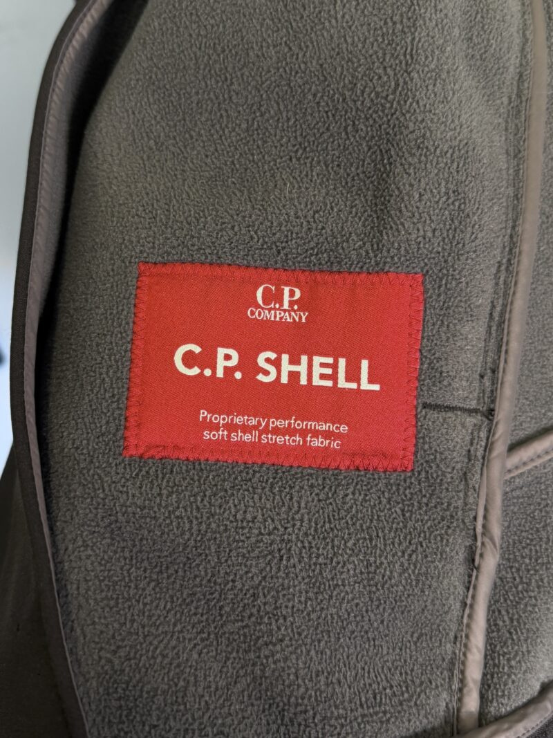 Medium C.P. Company Black Fleece Lined Soft Shell Jacket - Image 6
