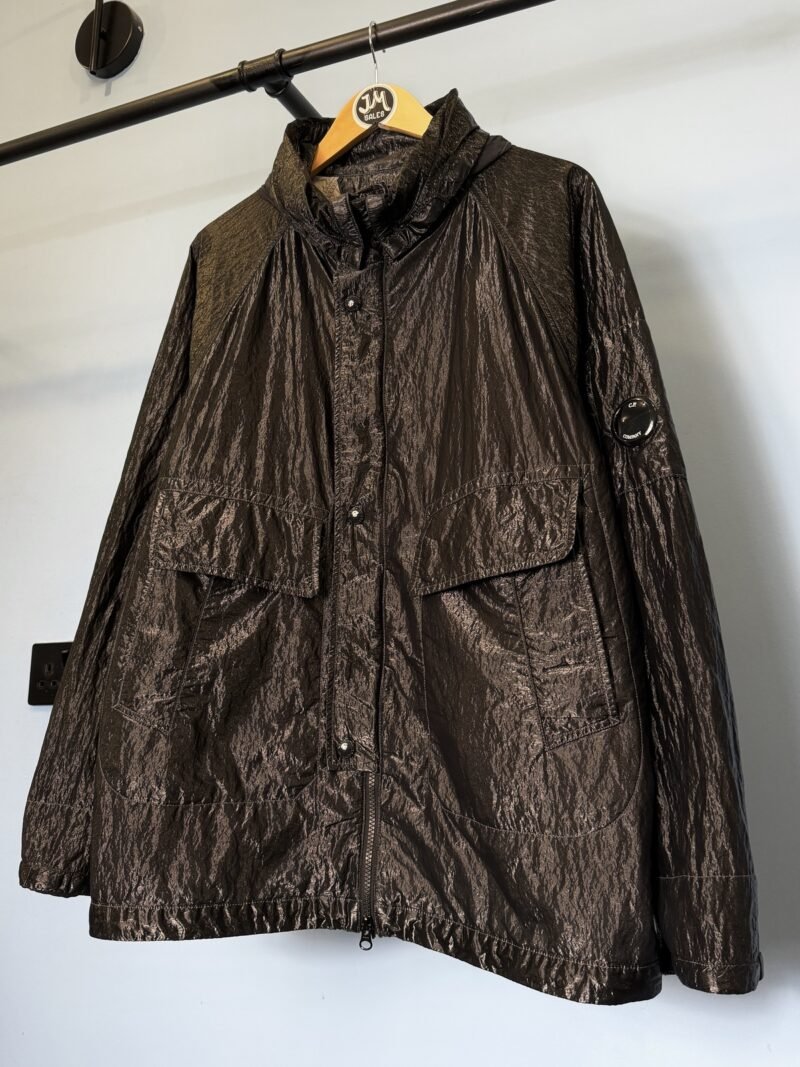 Large C.P. Company Black Kan-D Jacket with Foldaway Hood